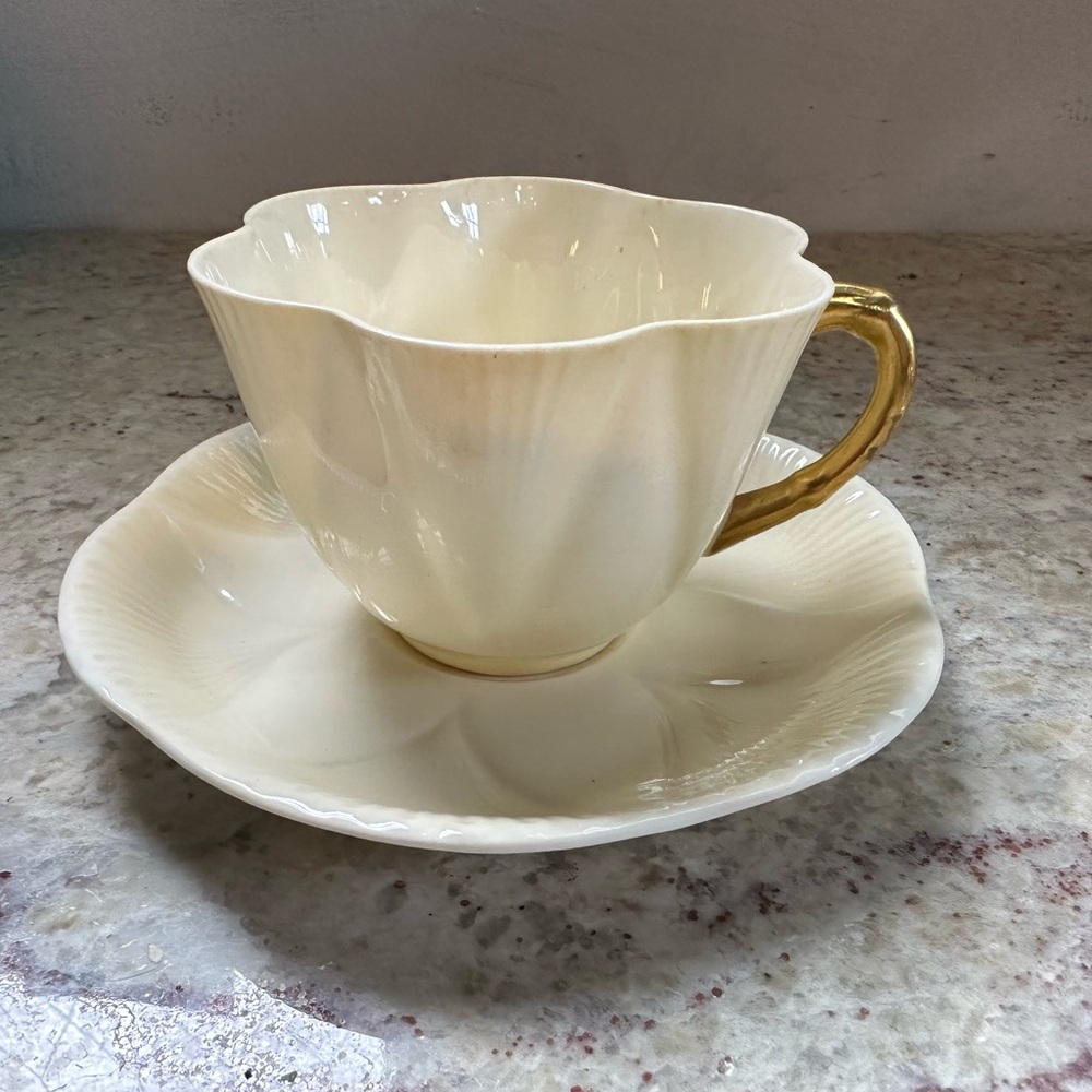 Vintage Shelley Dainty Yellow Tea Cup and Saucer Fine Bone China England